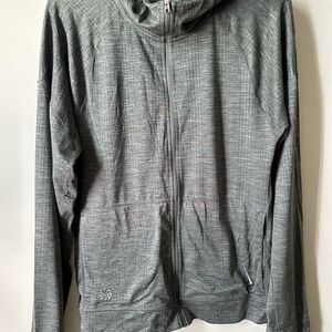 Nike Heather Gray Yoga Zip-Up